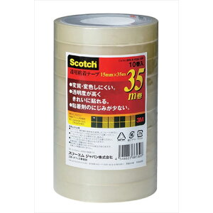 ItBXpi ֘A y10×5Zbgz 3M Scotch XRb` Se[v500 15mmX35m 10 3M-500-3-1535-10PX5   