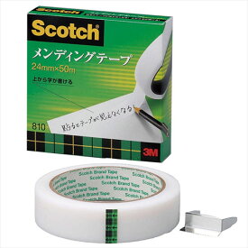 【5個セット】 3M Scotch スコッチ メンディングテープ 24mm×50m 3M-810-3-24X5 人気 商品 送料無料