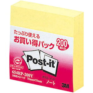 킢 G  [10Zbg] 3M Post-it |XgCbg pbN m[g 3M-654RP-200YX10    lC