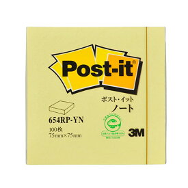 かわいい 雑貨 おしゃれ [20個セット] 3M Post-it ポストイット 再生紙 ノート イエロー 3M-654RP-YNX20 お得 な 送料無料 人気