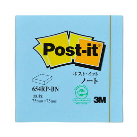 アイディアグッズ 便利 グッズ [20個セット] 3M Post-it ポストイット 再生紙 ノート ブルー 3M-654RP-BNX20 好評