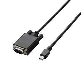 AVケーブル エレコム Mini DisplayPort-VGA変換ケーブル/1m/ブラック AD-MDPVGA10BK オススメ 送料無料