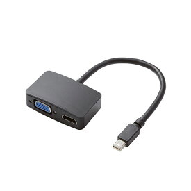 オーディオ エレコム タブレット用映像出力ケーブル/surface対応/スタンダード/miniDPオス-HDMIメス/VGAメス変換/0.15m TB-MDPHDVGABK おすすめ 送料無料