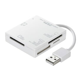 ICカードリーダー・ライター 関連 サンワサプライ USB2.0 カードリーダー 4スロット ホワイト ADR-ML15WN オススメ 送料無料