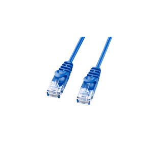 スタンド アクセサリー 部品 マウス パット WEB LAN ルーター パソコン スマートフォン スマホ デジタル関連 | サンワサプライ カテゴリ6極細LANケーブル LA-SL6-01BL