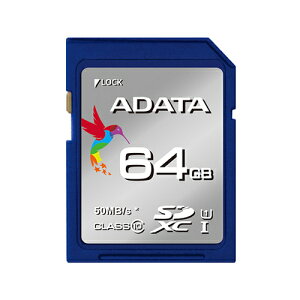 ADATA Premier SDHCJ[h 64GB Class10 UHS-I ASDX64GUICL10-R