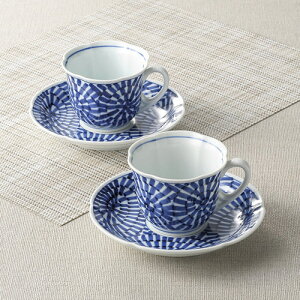 林千作 タコ唐草絵(手描) 珈琲碗皿2客揃 K20705934 | 急須 皿 茶碗 コップ スプーン フォーク 関連単語 ペア 割れない スタンド こぼれない 収納 湯呑み 来客用 湯飲み ゆのみ おしゃれ 湯呑 洗い