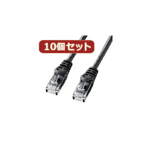 機器 パーツ ケース スタンド アクセサリー 部品 マウス パット WEB LAN ルーター デジタル関連 | 10個セットサンワサプライ カテゴリ6UTPLANケーブル LA-Y6-03BKX10