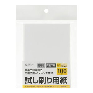 サンワサプライ 試し刷り用紙(L判サイズ 100枚入り) JP-TESTL7 | ポストカード 紙 関連単語 用紙 無地 額縁 耐水 カーボン 再生 光沢 のし ギフト 飾る おしゃれ 収納 北欧 セット 秋 花 フレーム