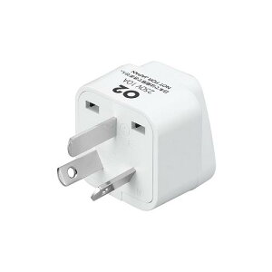 YAZAWA 海外用電源プラグO2タイプKP8 | コンセント 電源 プラグ 関連単語 カバー タップ タイマー usb ボックス キャップ プレート コード ケーブル おしゃれ タワー type-c マグネット 変換 ソーラ