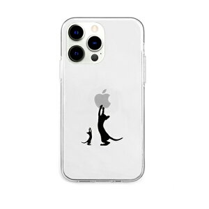 機器 パーツ ケース スタンド アクセサリー 部品 マウス パット WEB LAN ルーター デジタル関連 | AKAN ソフトクリアケース for iPhone 13 Pro 親子キャット AK21017i13P