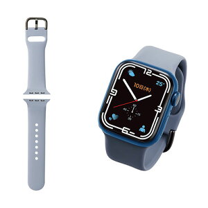 エレコム Apple Watch用シリコンバンド ニュアンスカラー(41/40/38mm) AW-41BDSCGNV | Apple 関連単語 9 充電器 充電 カバー ultra スマートフォン カード スマホ タブレット ギフト Pencil ウオッチ メンズ ア