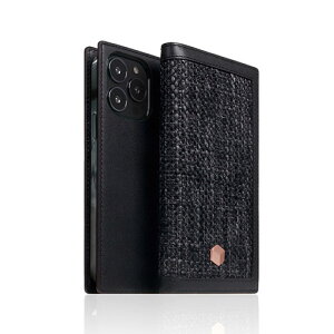 SLG Design Edition Calf Skin Leather Diary for iPhone 13 Pro 蒠^P[X ubN SD22134i13PBK | iPhone ipad ֘AP ^ubh 14 air { pc mini p\R [d P[u ACtH ACpbh P[X pro X