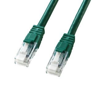 機器 パーツ ケース スタンド アクセサリー 部品 マウス パット WEB LAN ルーター デジタル関連 | 5個セット サンワサプライ つめ折れ防止カテゴリ6LANケーブル KB-T6TS-005GNX5