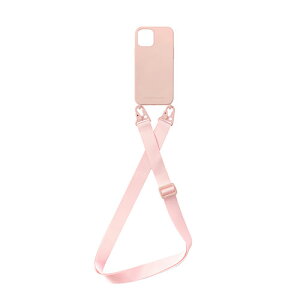 PHONECKLACE バンドショルダーストラップ付きシリコンケース for iPhone 14 Plus パウダーピンク 背面カバー型 PN23900i14MPK | iPhone ipad 関連単語 スマートフォン 16 タブレッド 14 air 本体 pc mini パソコン