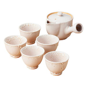 萩焼 白萩番茶器揃 K20955210 関連:(送料無料 通販 グッズ 商品 便利 父の日 母の日 クリスマス 結婚 プレゼント)新築祝い 暑中御見舞 友人 体育の日 三回忌 お歳暮 贈答品 法事 お中元 花見