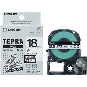 KING JIM LOW evPROe[vS 18mm  KJ-SS18KW | e[v ֘AP W[ C^[ led    }XLO ̂ lւ z_[  ev lߑւ Cg Jb^