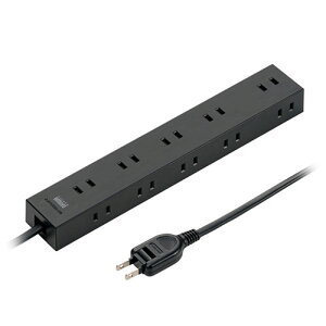 サンワサプライ 電源タップ 2P 10個口 強力ネオジムマグネット シャッター付 TAP-2210-3BK | コンセント 電源 プラグ 関連単語 おしゃれ タワー type-c マグネット 変換 ソーラー 有線 無線 カバー