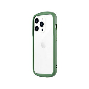 情報 周辺 機器 パーツ ケース スタンド アクセサリー 部品 マウス パット WEB デジタル関連 | LEPLUS NEXT iPhone 14 Pro 耐衝撃ハイブリッドケース Cleary ビリジアン LN-IP22PLCGR