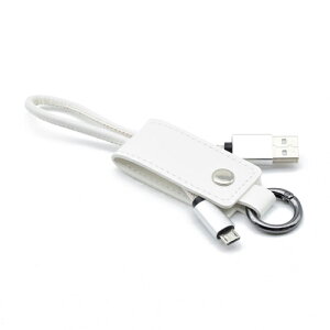 情報 周辺 機器 パーツ ケース スタンド アクセサリー 部品 マウス パット WEB デジタル関連 | 10個セット 日本トラストテクノロジー キーケース型microUSBケーブル ホワイト KCMU-WHX10