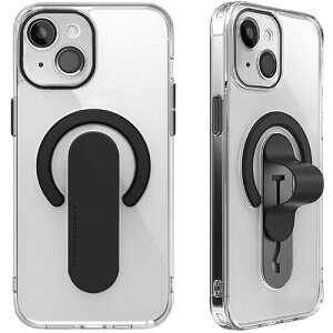 momo stick XeBbN Mag Grip YK[ȟ^NAP[X for iPhone 15 Plus ubN MMS25317i15PL ֘Ai pc IT  Ӌ@ fBXvC }CNj