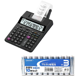 CASIO v^[d + AJdr P3`10{pbNZbg HR-170RC-BK+HDLR6/1.5V10P | ItBX d 傫  12 12   L  킢 IV L ~j  