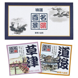 【10セット】 名湯百景 三つ折2包入 22452502X10 ジャンル(入浴剤 手芸 バス用品 文房具 日用品雑貨)米寿 成人の日 初盆 葬儀 入学 お盆 初七日 七夕 生鮮食品 御供