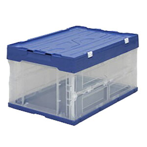 アイリスオーヤマ ハード折りたたみコンテナ フタ一体型 40L ブルー/クリア HDOH-40L-BL/CL 関連(おすすめ 送料無料 グッズ 商品 用品 人気 簡単 快適 ユニーク おもしろ)