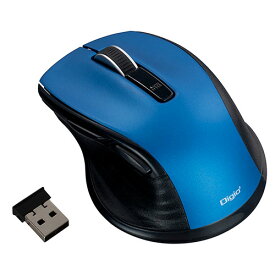 パソコン パーツ 部品 LAN スタンド 情報 マウス スマートフォン OA機器 周辺 スマホ デジタル関連 | Digio デジオ F_line 無線静音5ボタンBlueLEDマウス Sサイズ ブルー MUS-RKF141BL