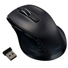 Digio デジオ F_line 無線静音5ボタンBlueLEDマウス Mサイズ ブラック MUS-RKF144BK 関連（周辺機器 アクセサリー スマートフォン PC カード USB ハブ コンバータ スマホ リーダー）
