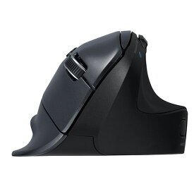 Digio デジオ 高速スクロール Bluetooth5.0 エルゴノミクス5ボタン BlueLEDマウス ブラック MUS-BKF177BK