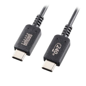 TTvC USB2.0 Type-C PD240WΉ P[u KU-CCPE10 ֘Ai pc IT  Ӌ@ fBXvC }CN ZLeB[ Q[ J VR LAN HDDj