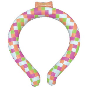 【20個セット】 飛衛門 TOBIEMON アイスリング Mサイズ デジタルジオメトリック オレンジ T-IR-DOMX20 ジャンル(子供用冷却パック 健康 ダイエット 暑さ対策用品 冷却グッズ 健康グッズ)お中元