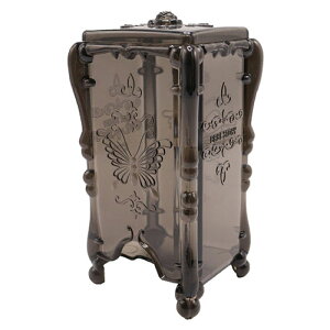 HANA コットンケース 収納 コットン入れ ブラッククリア hana-170-BKCL 関連(メイクアイディア おしゃれ ホビー おもちゃ 文具 雑貨 ・小物)暑中見舞い 年賀 入学 ひな祭り 引き出物 御玉串料