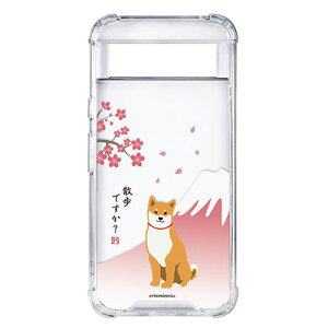 機器 パーツ ケース スタンド アクセサリー 部品 マウス パット WEB LAN ルーター デジタル関連 | abbi FRIENDS アビィフレンズ 公式ライセンス品 しばたさんハイブリッドケース for Google Pixel 8a 梅 A