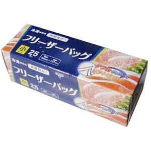 【10セット】 ジャパックス Wジッパー フリーザーバッグ 小 25枚入 WF-01X10 ジャンル(キッチン用品 保存容器 食器 調理器具 調味料入れ 調味料入れセット)
