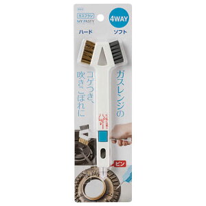 【5セット】 オーエ マイパスティ3 4WAYガスブラシ 55520X5 ジャンル(日用品雑貨 掃除用品 手芸 文房具 スポンジ たわし)