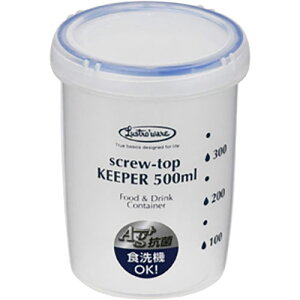 【5セット】 岩崎工業 抗菌スクリュートップキーパー500深型 B-2274KNX5 ジャンル(保存容器 キッチン用品 食器 調理器具 調味料入れ)