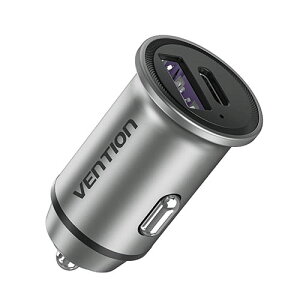 VENTION J[`[W[ 2-Port USB-A + USB-C(30W/30W) O[ FF-8890 | X}z pc X}[gtH ^ubg Ӌ@ ANZT[ ֘AP j^[ fW^P[u lbg[N WIFI p\R 