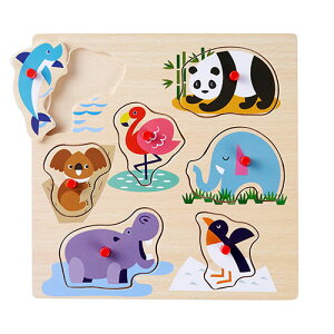 コンセル ノブ付き木製パズル いろんなどうぶつ CC0630 キッズ 幼稚園 小学校 幼児 赤ちゃん | 関連単語 知育 玩具 けん玉 スタンプ 練習 点灯 自動ライト 留め具 傘立て アイデア商品 便利 ガ