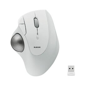エレコム トラックボールマウス IST 36mmボール 親指 ベアリング支持 無線2.4GHz 5ボタン ホワイト M-IT11DRWH