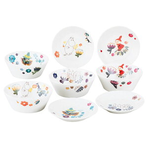 ムーミン ハーバリウム プレート&ボウルセット(13.5cmプレート・13cmボウル×各4) K50707514 食器 コップ タンブラー ビヤー グラス スプーン フォーク 皿 どんぶり カップ ボトル 箸 マグ プレート