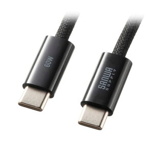 TTvC USB Type-CVRbVP[u PD60W ubN 2m KU-CCP60SM20BK PC p\R X}z ^ubg | ֘AP ssd fBXN hdd [^[ A_v^ tbV LAN  L P[u