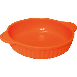 耐熱シリコン ラウンドディッシュ オレンジ 20.5×16.5×4cm L9020529 調理 料理 キッチン | 関連単語 便利 時短 鍋 揚げ物 天ぷら 唐揚げ ケーキ クッキー 抜き型 製菓 焼き型 お菓子 焼型 トング ヘ