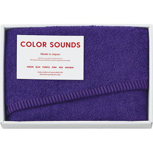 COLOR SOUNDS フェイスタオル パープル 29×75cm B1039555 健康 美容 介護 | 関連単語 スプレー 美容液 美顔器 家電 美顔 ブラシ ポーチ 鏡付き 落とし セット キッズ ジェル ローラー リストアップ ス
