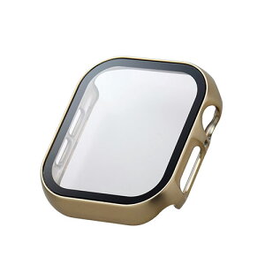 エレコム フルカバーケース Apple Watch Series 10 (42mm) プレミアムガラス 高透明 メタリックゴールド AW-24BFCGPGD PC パソコン スマホ タブレット | 関連単語 ハブ キーボード テンキー 機器 ネット ス