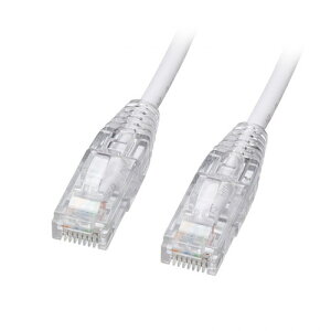 【5本セット】 サンワサプライ カテゴリ6LANケーブル スリム やわらか ツメ折れ防止コネクタ 0.5m ホワイト KB-SL6YS-005WX5 PC パソコン スマホ タブレット | 関連単語 モニター アーム 液晶 保護 マ