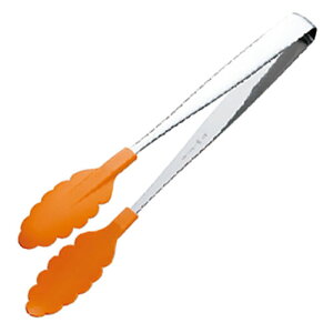 田辺金具 抗菌耐熱カラートング(大) 300mm オレンジ TK-1108 調理 料理 キッチン | 関連単語 ナイフ 網 こし 串蒸し 器 ネット 缶切り アイス コルク ピーラー 計量 千切り カッター 着火 保存 容器