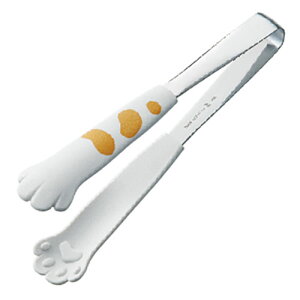 田辺金具 卓上トング きゃっちだにゃん 白たま(ホワイト) TK-1122 調理 料理 キッチン | 関連単語 便利 時短 鍋 揚げ物 天ぷら 唐揚げ ケーキ クッキー 抜き型 製菓 焼き型 お菓子 焼型 トング ヘ