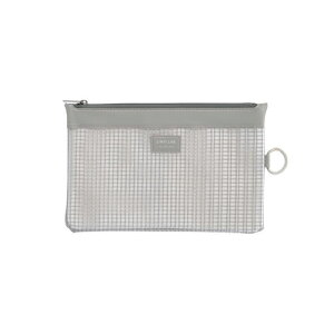 LIHIT LAB. ハーフウェイ メッシュ B6サイズのクリアケース コピー用紙約150枚程度を収納 オフホワイト F244-OW 家具 収納 ラック | 関連単語 本棚 チェスト 衣装ケース ワゴン シューズラック カラ